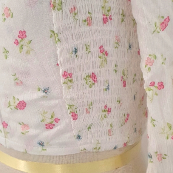 🦋 COTTON ON 🦋 NWT Size 10 Floral Boho Crop Top with stretch back - Picture 6 of 7